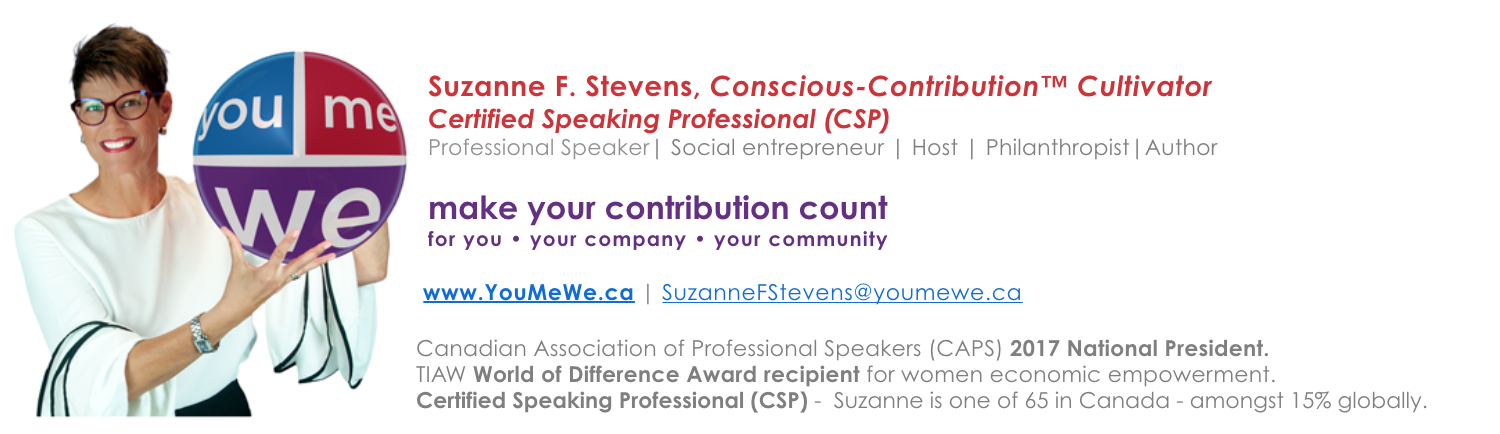 Suzanne F. Stevens - make your contribution count